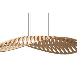Suspension, Navicula Large, naturel, LED, dim, 2700K, L250cm, H45cm - David Trubridge