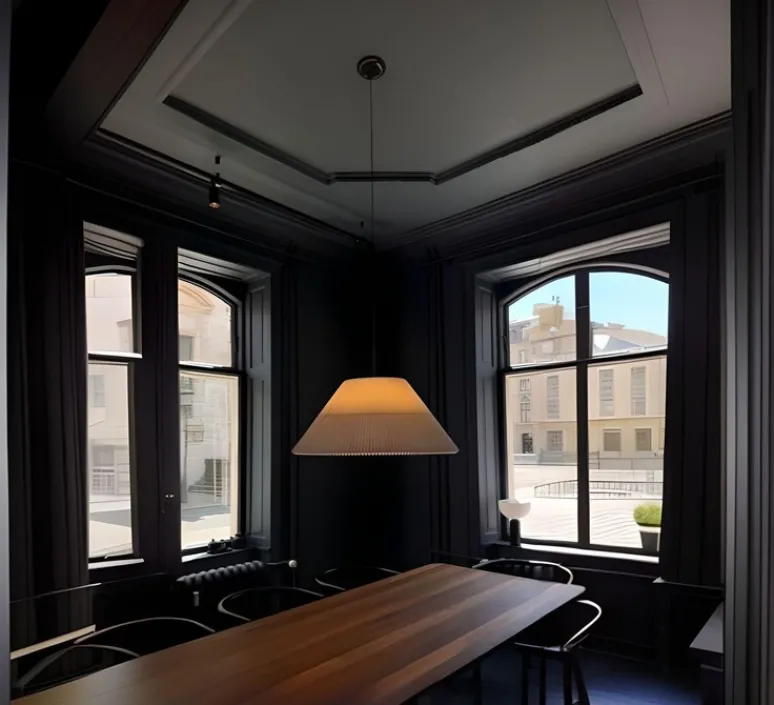 Suspension*New Works Suspension, Nebra L, , IP22, LED, 2700K, Ø90cm, H37,5cm - blanc