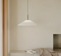 Suspension*New Works Suspension, Nebra S, , IP22, LED, 2700K, Ø75cm, H30cm - blanc