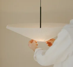 Suspension*New Works Suspension, Nebra S, , IP22, LED, 2700K, Ø75cm, H30cm - blanc