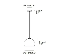 Suspension*Carpyen Suspension, Neil 21, albâtre, câble or et rosace or satiné, LED, 2700K, 654lm, Ø21cm, H14cm - blanc et or