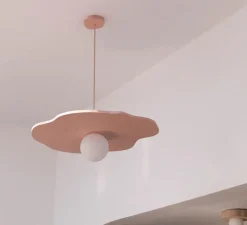 Enfants|Suspension*Little Anana Suspension, Nenuphar grand, peinture laquée , Ø78cm, H1,5cm - rose pâle