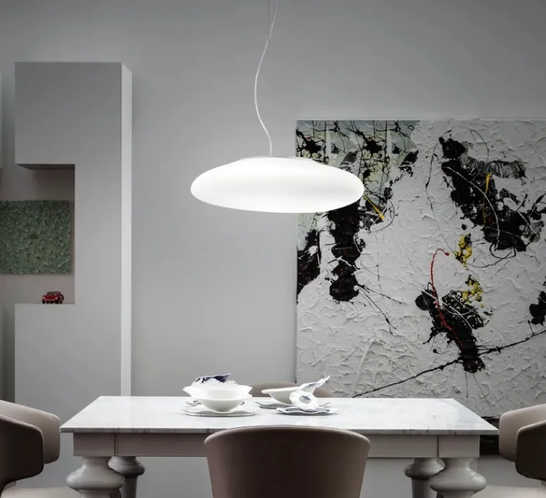 Suspension*Vistosi Suspension, Neochic SP M, , Ø45cm, H15cm - blanc