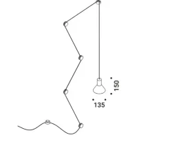 Suspension*Davide Groppi Suspension, Neuro, , Ø13,5cm, H15cm - noir mat