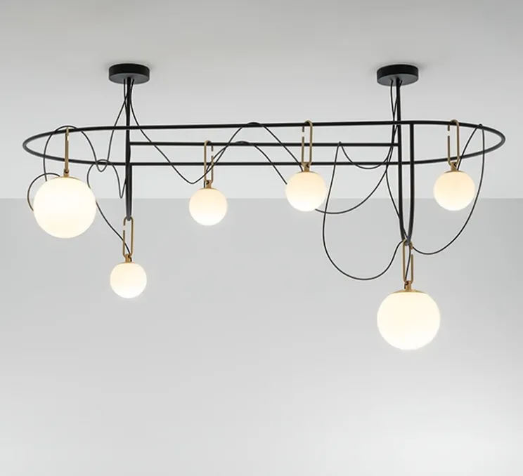 Suspension, Nh S5 Elliptic, noir, L169cm, H98cm - Artemide