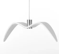 Suspension, Night Birds, blanc et argent, LED, GU10, 2700K, 336lm, ø59 cm, H17 cm - Brokis
