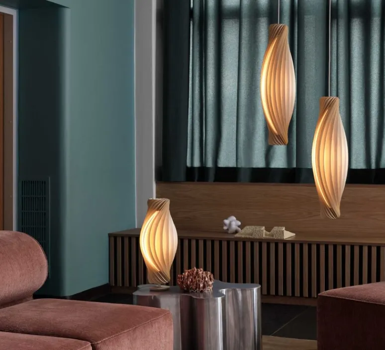 Suspension*Tom Rossau Suspension, No.111, , Ø20cm, H72cm - bouleau naturel