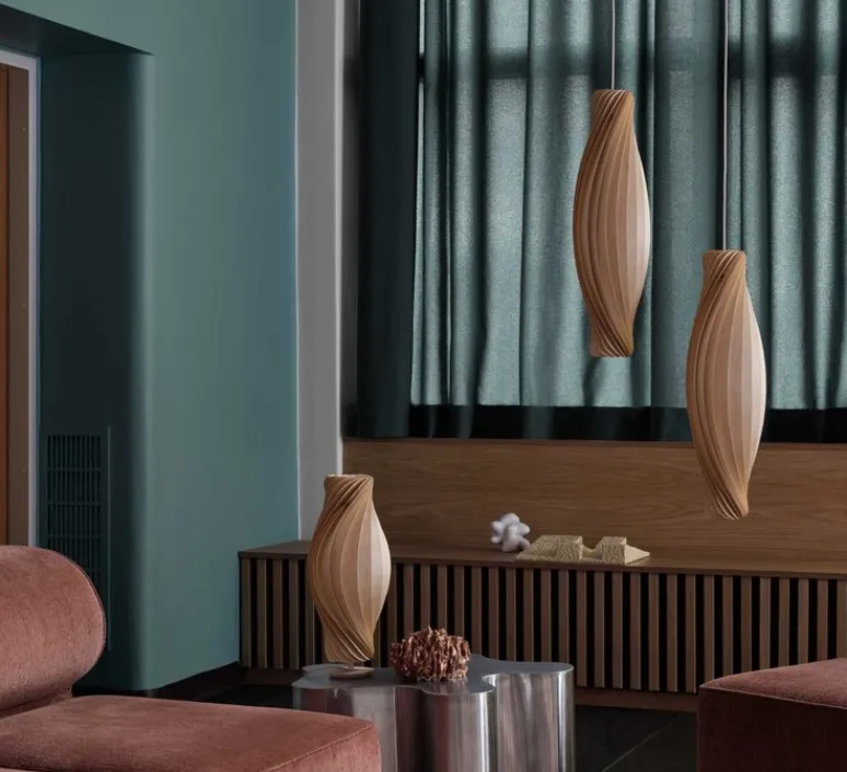 Suspension*Tom Rossau Suspension, No.111, , Ø20cm, H72cm - bouleau naturel