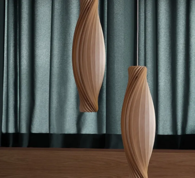 Suspension*Tom Rossau Suspension, No.111, , Ø20cm, H72cm - bouleau naturel