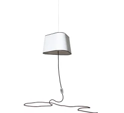 Suspension*DesignHeure Suspension nomade, Grand Nuage, , Ø43cm - blanc, noir
