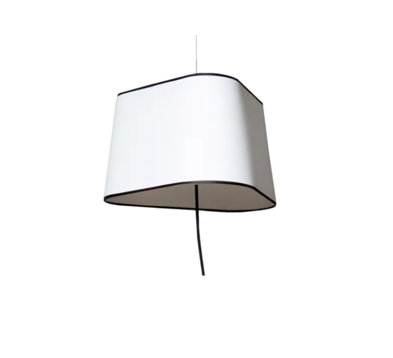 Suspension*DesignHeure Suspension nomade, Grand Nuage, , Ø43cm - blanc, noir