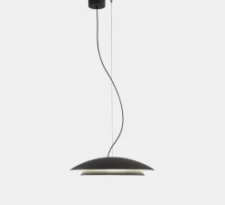 Suspension, Noway Big, noir, LED, dim, 3000K, 813 lm, Ø47,7cm, H10,5cm - LEDS C4