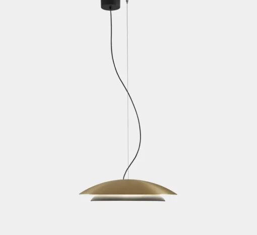 Suspension*LEDS C4 Suspension, Noway, , LED, 3000K, 813 lm, Ø47,7cm, H10,5cm - laiton
