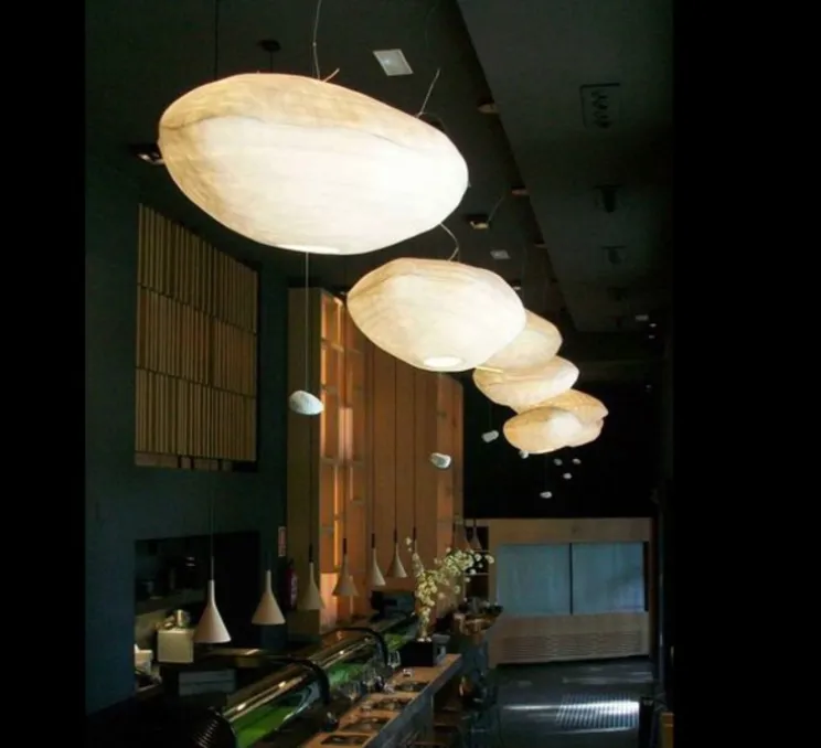 Suspension, NUAGE, blanc, L118cm, H45cm - Celine-Wright