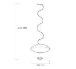 Suspension*Celine Wright Suspension, Nuage, Giboulée, , L50 cm, H35cm - Celine-Wright blanc