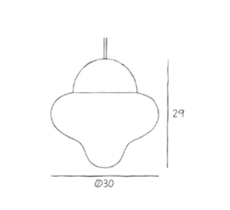 Suspension, Nutty XL, transparent, or , Ø29cm, H30cm - Design by us