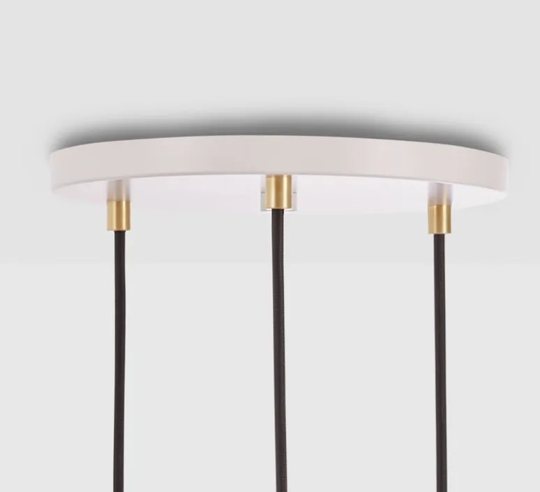 Suspension*Tala Suspension, Oak Triple, Voronoi II, , IP54, Ø25cm, Hcm - bois, blanc