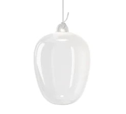 Suspension, Oblo Medium sans rosace, transparent, LED, dim, 2700K, 1280 lm, Ø20,6cm, H29,6cm - Lodes