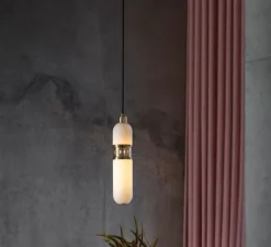 Suspension*Bert frank Suspension, occulo, , Ø10cm, H46cm - laiton brossé