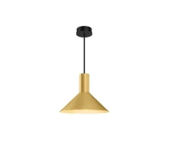 Suspension*Wever&Ducré Suspension, Odrey 1.6 avec rosace en saillie noire, noir et , Ø19cm, H15cm - Wever & Ducré or