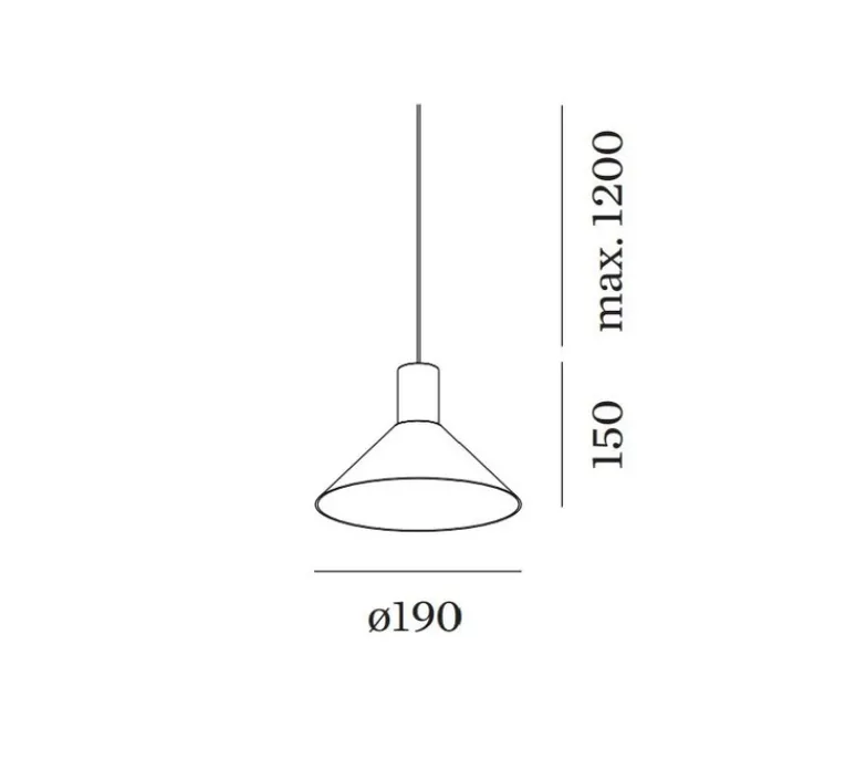 Suspension*Wever&Ducré Suspension, Odrey 1.6 avec rosace en saillie noire, noir et , Ø19cm, H15cm - Wever & Ducré or