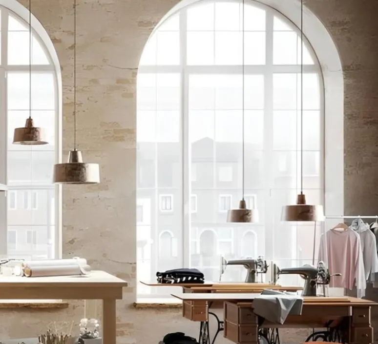 Suspension*Il Fanale Suspension, Officina 268.06.FF, , Ø40cm, H25,5cm - fer antique