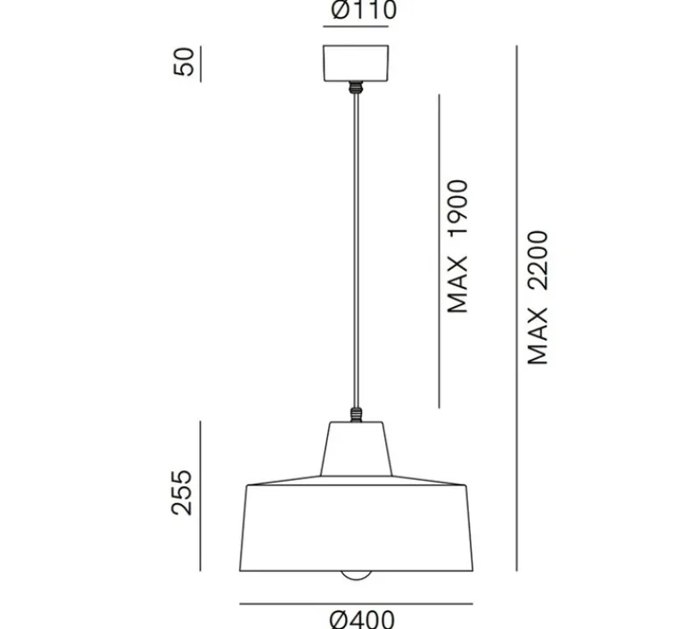 Suspension*Il Fanale Suspension, Officina 268.06.FF, , Ø40cm, H25,5cm - fer antique