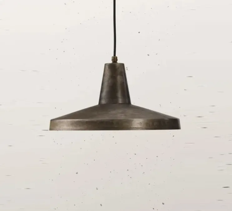 Suspension, Officina 268.02.FF, métal antique, Ø40cm, H20,5cm - Il Fanale