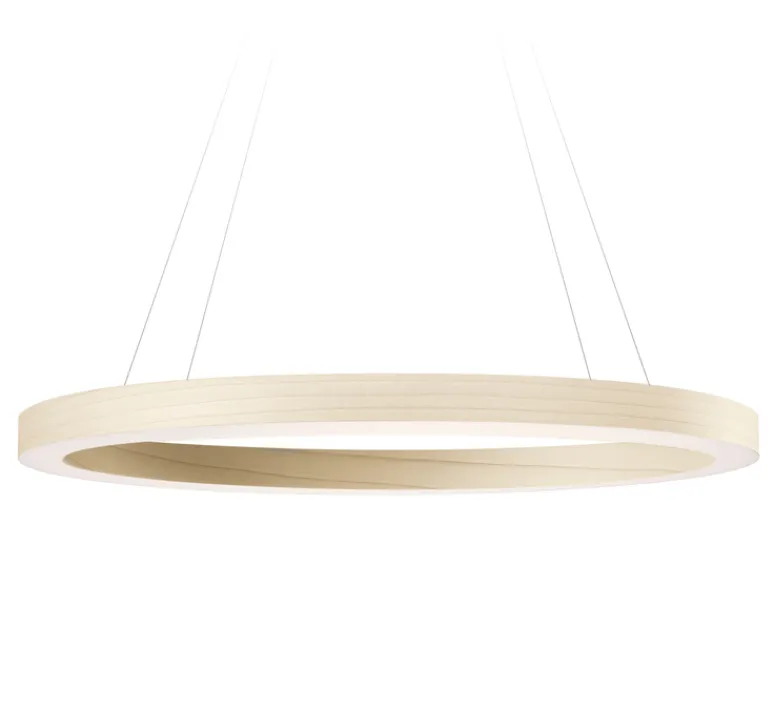 Suspension*LZF Suspension, Oh! Line, , LED, 3000K, 2743lm, Ø80cm, H5cm - blanc ivoire