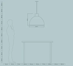 Suspension*Easy Light by Carpyen Suspension, Olot, , Ø58,5cm, H45,2cm - bauxite et bois
