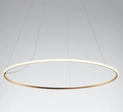 Suspension*Fabbian suspension, Olympic F45, bronze, IP40, led, 2700K, 4475lm, Ø80,2cm, H4,5cm - blanc,bronze