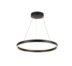 Suspension*SLV Suspension, ONE 60, , LED, dim, 3000/4000K, 800/820 lm, Ø60cm, H4,5cm - noir