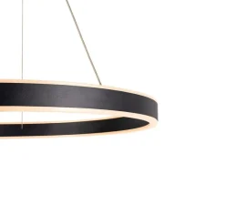 Suspension*SLV Suspension, ONE 60, , LED, dim, 3000/4000K, 800/820 lm, Ø60cm, H4,5cm - noir