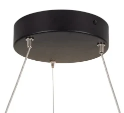 Suspension*SLV Suspension, ONE 60, , LED, dim, 3000/4000K, 800/820 lm, Ø60cm, H4,5cm - noir