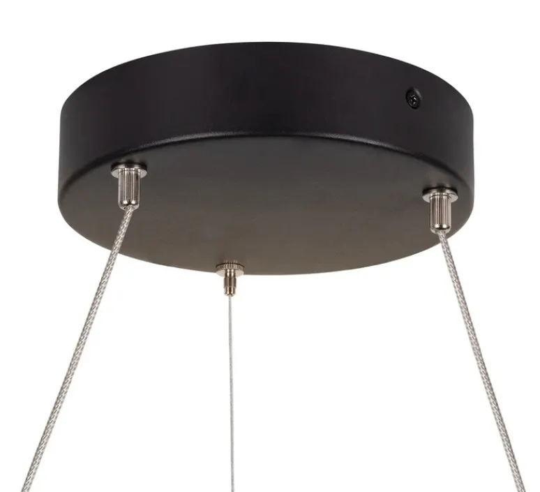 Suspension*SLV Suspension, ONE 60, , LED, dim, 3000/4000K, 800/820 lm, Ø60cm, H4,5cm - noir