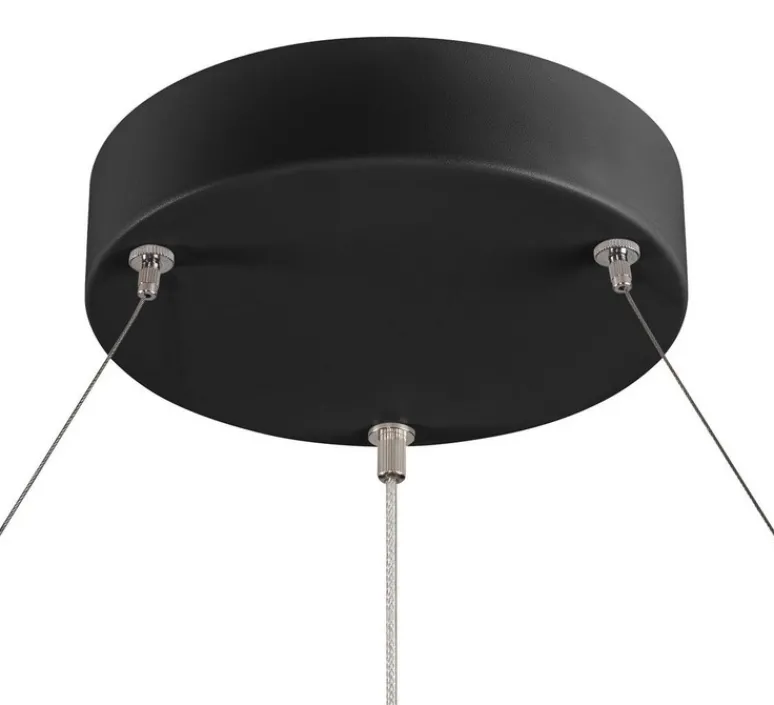 Suspension*SLV Suspension, ONE 80, , LED, dim, 3000/4000K, 1930/2140 lm, Ø80cm, H3cm - noir