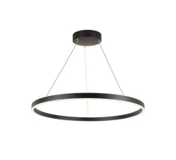 Suspension, ONE 80, noir, LED, dim, 3000/4000K, 1230/1270 lm, Ø80cm, H4,5cm - Slv