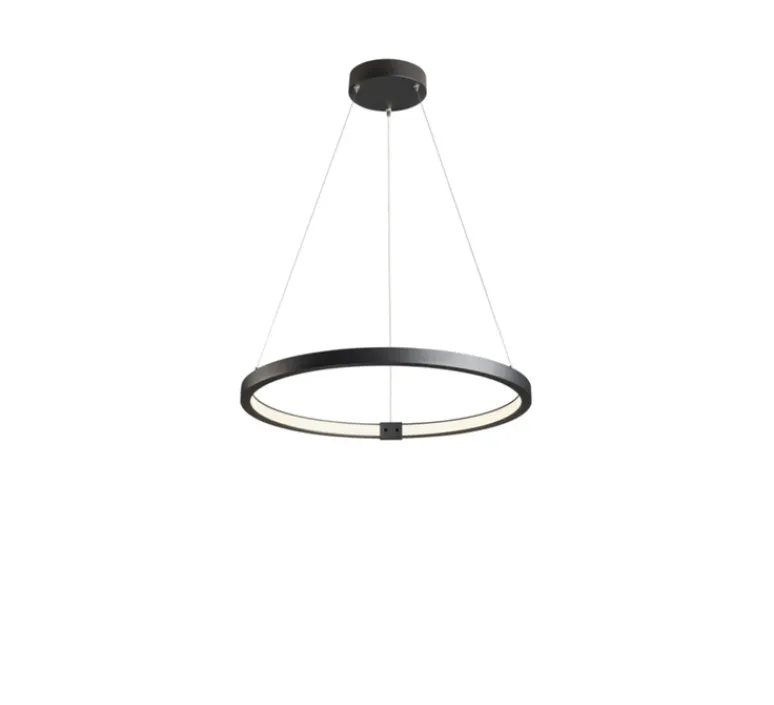 Suspension*SLV Suspension, one 60, , LED, 3000K, 1550 lm, Ø60cm, H3cm - noir
