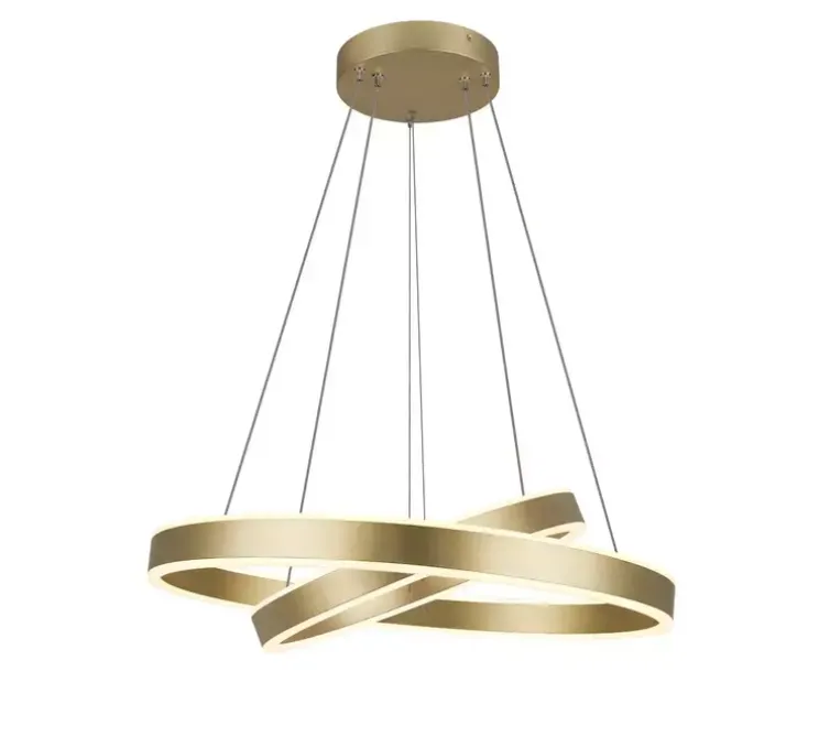 Suspension, One double, laiton, LED, dim, 2700K, 1270 lm, Ø60cm, H4,5cm - SLV