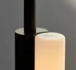 Lampe|Suspension*Anastassiades Studio Suspension, One Well Known Sequence -0101, , Ø6cm, H199,7cm - aluminium anodisé noir