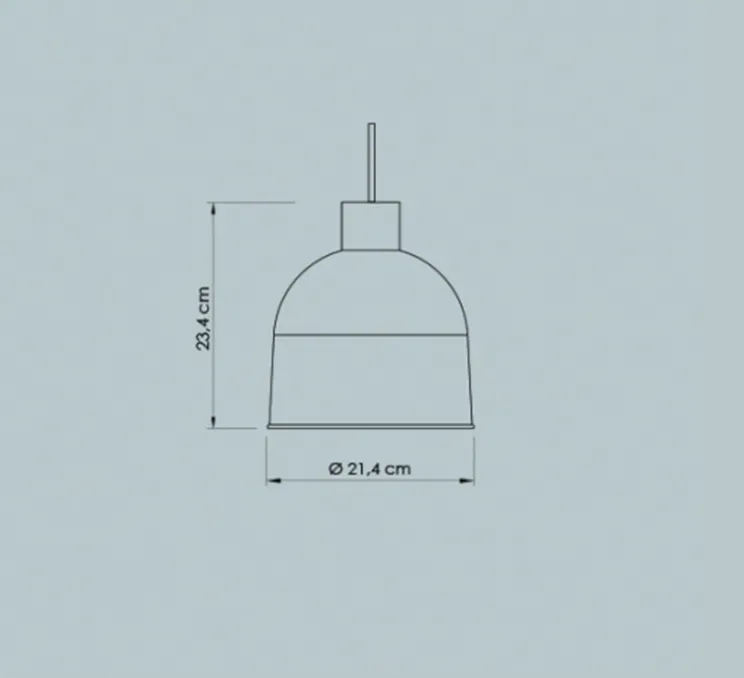 Suspension, Ons, aloe, Ø21,4cm, H23,4cm - Easy Light by Carpyen