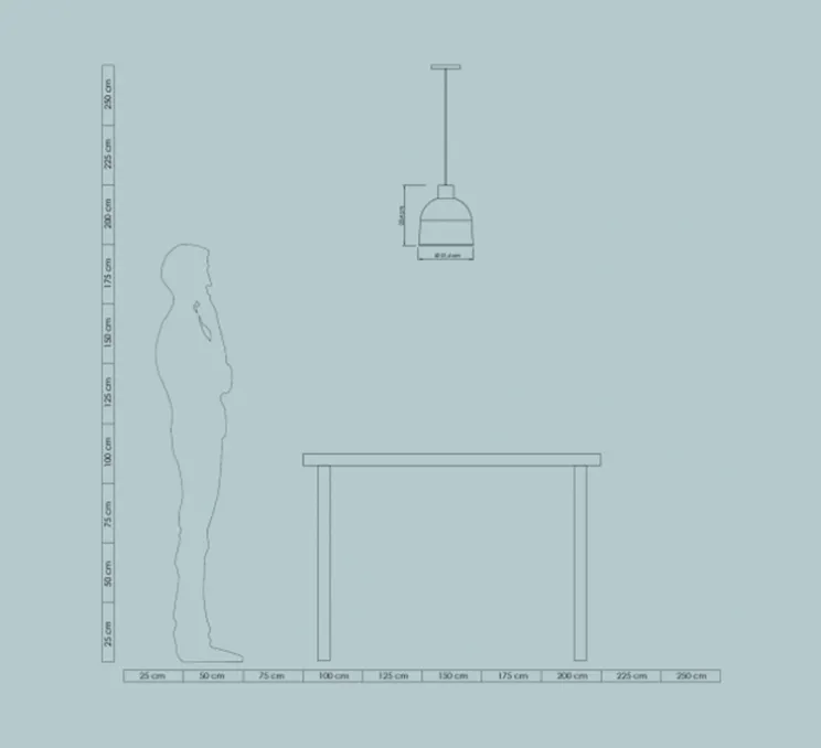Suspension, Ons, aloe, Ø21,4cm, H23,4cm - Easy Light by Carpyen