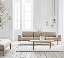 Suspension, Orb, verre gris fumé, laiton antique mat, Ø15cm, H36,1cm - Bolia