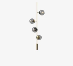 Suspension, Orbe Lounge, Laiton antique mat, Ø41,8cm, H116,6cm - Bolia