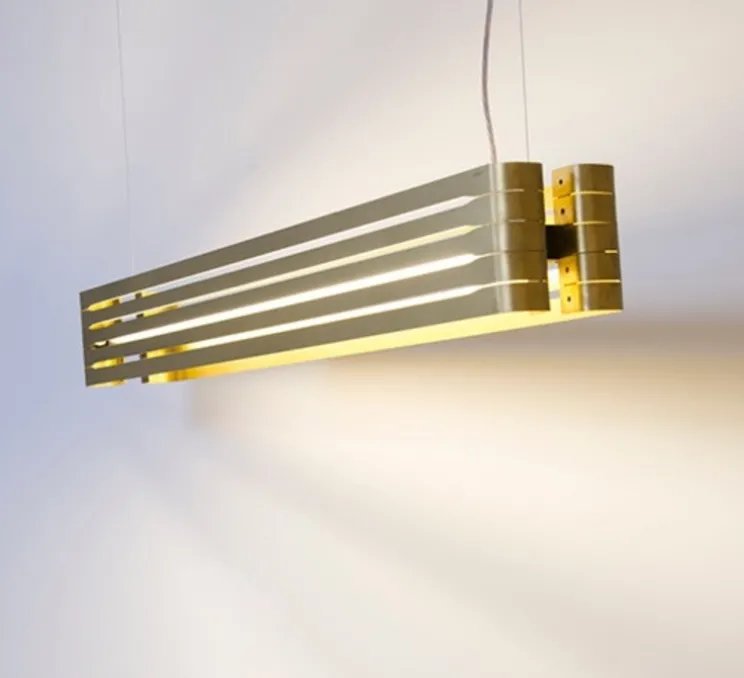 Suspension, Orgue, laiton, LED, 3000k, 7640 lm, L121,7cm, H15,4cm - Dark