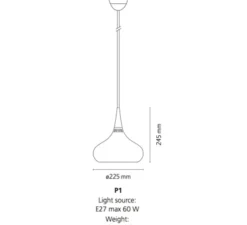 Suspension, Orient, cuivre, Ø22,5cm, H24,5cm - Fritz Hansen