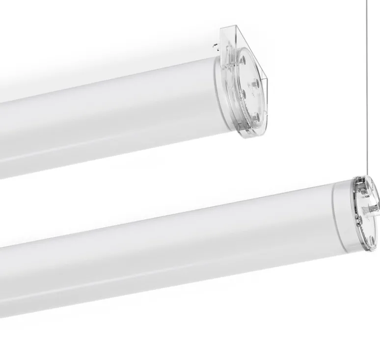 Suspension*O/M Light Suspension ou plafonnier, Tubo 70, , IP67, LED, 2700K, 990 lm, Ø7cm, L63cm - transparent
