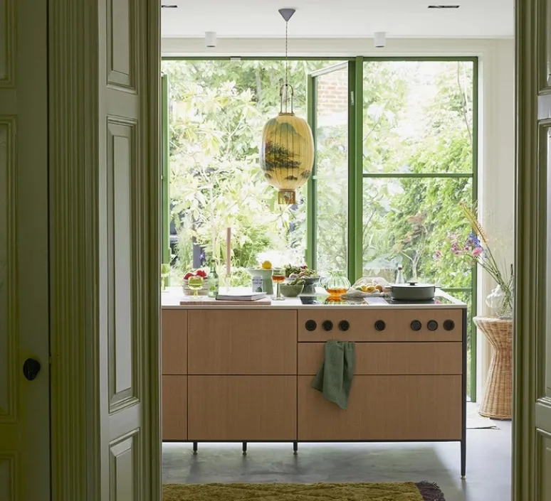 Suspension*HKLIVING Suspension, Oval L, , Ø35cm, H75cm - HK Living jaune