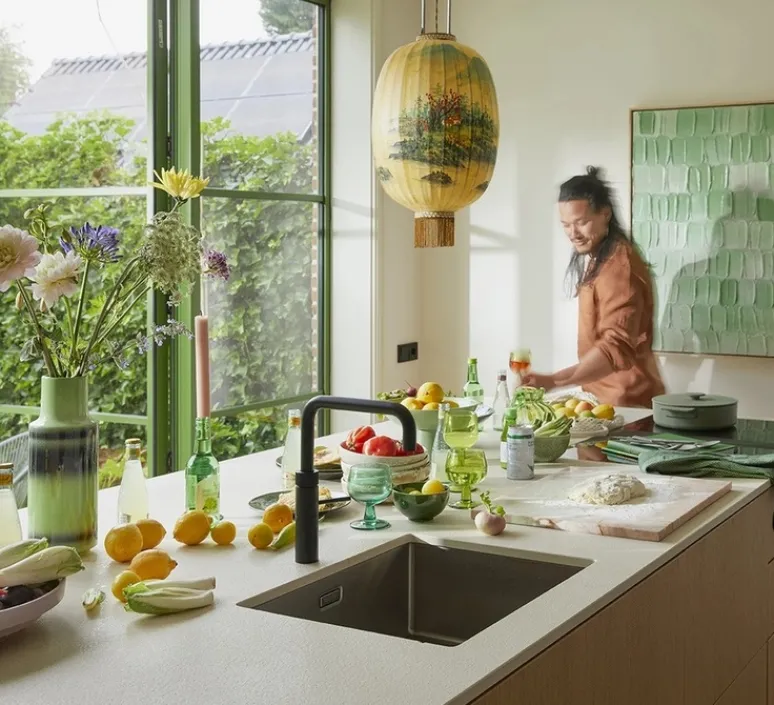 Suspension*HKLIVING Suspension, Oval L, , Ø35cm, H75cm - HK Living jaune