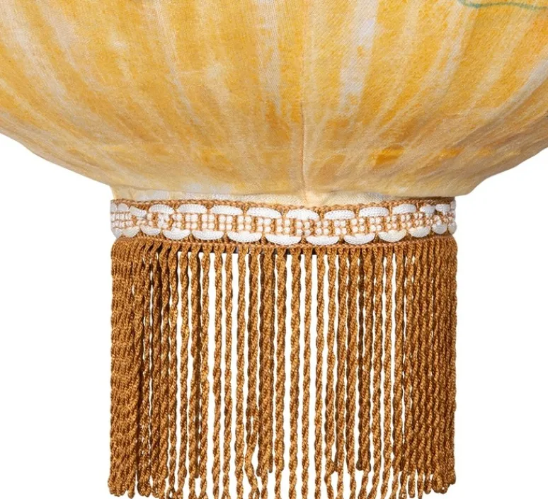 Suspension*HKLIVING Suspension, Oval L, , Ø35cm, H75cm - HK Living jaune